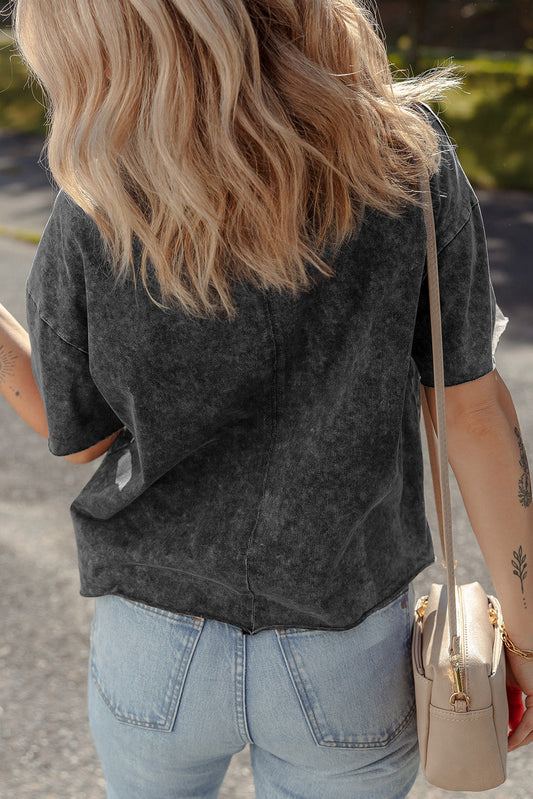 Western Floral Mineral Wash T-Shirt
