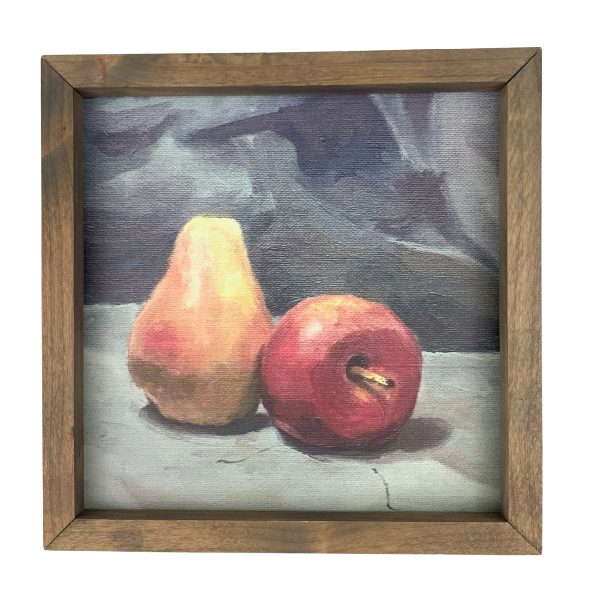 Still Life Apple and Pear Framed Art