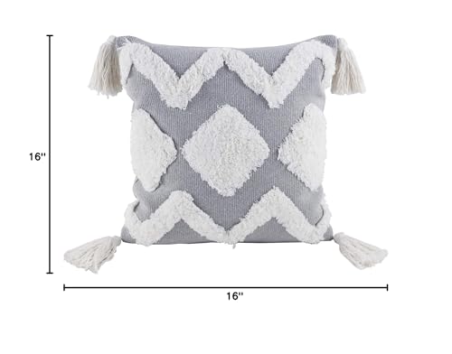 Textured Boho Accent Pillow