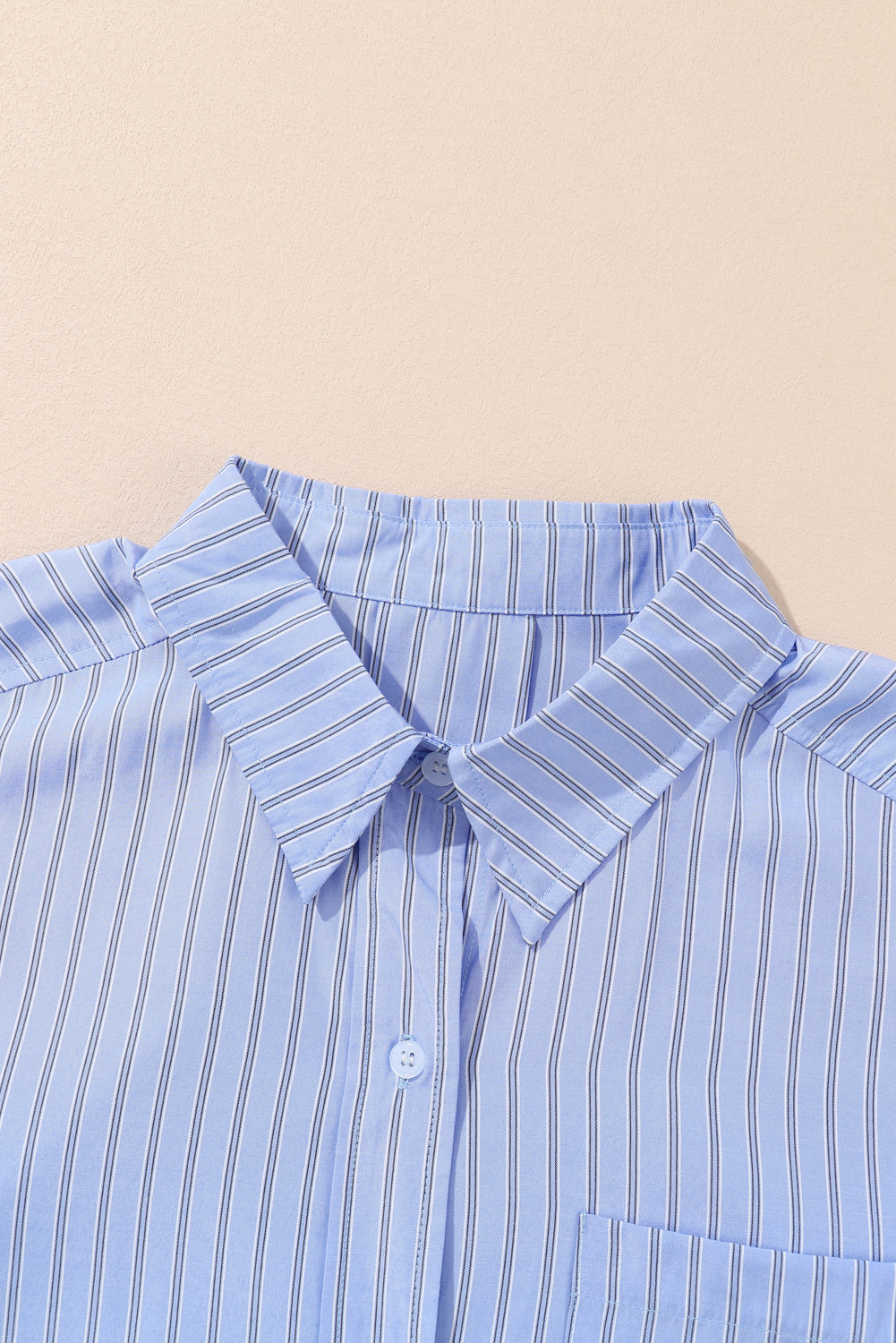Stripe Long Sleeve Buttoned Shirt