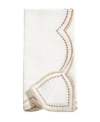 Shimmering Scalloped Cloth Napkins