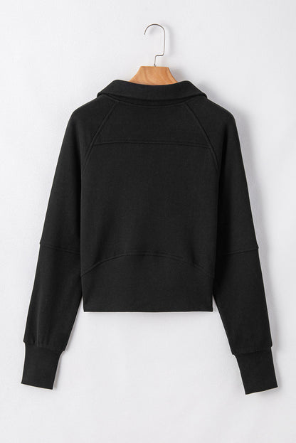 Fleece Lined Zip-Up Sweatshirt