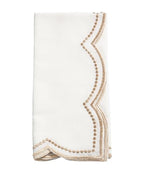 Shimmering Scalloped Cloth Napkins