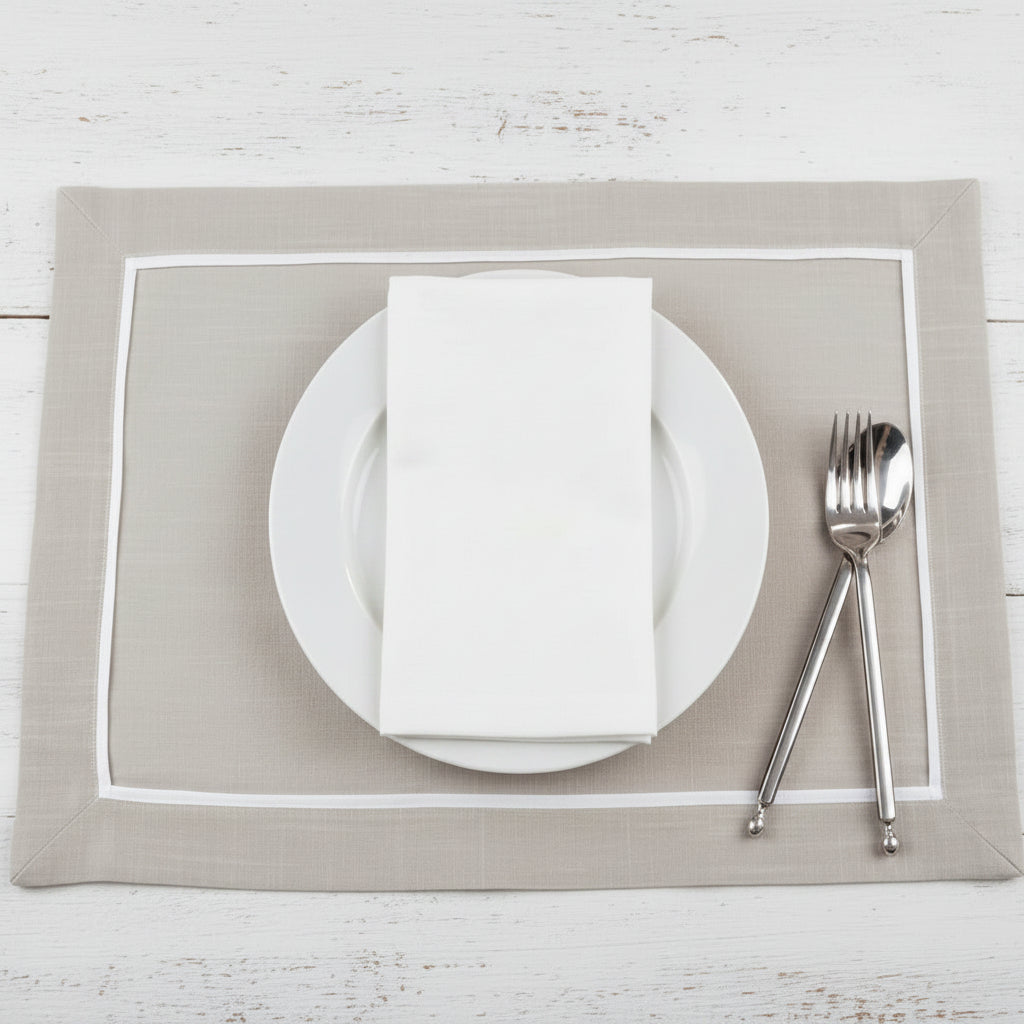 Classic Pleated Border Placemats