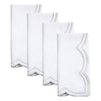 Shimmering Scalloped Cloth Napkins