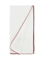 Embroidered Wreath Cloth Napkins — Set of 4