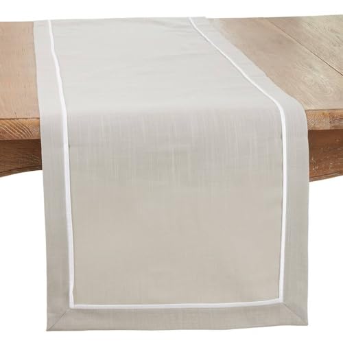 Classic Pleated Border Table Runner