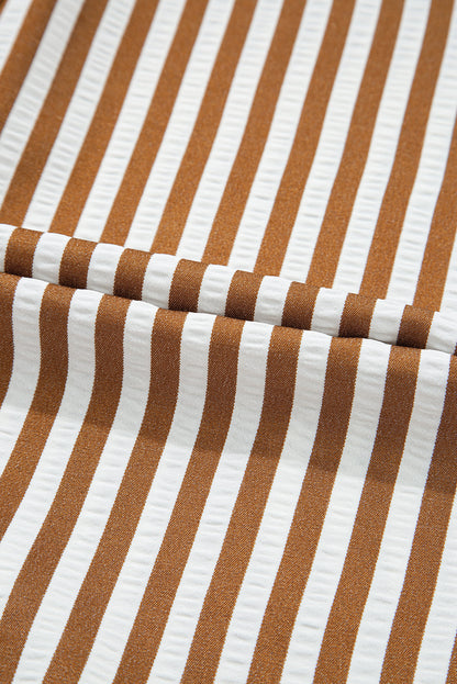 Stripe Collared Shirt Mini Dress