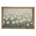 White Tulips Framed Art