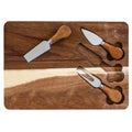 4-Pc. Wood Cheese Board & Cheese Tool Set