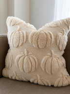 Beige Pumpkin Pillow Cover