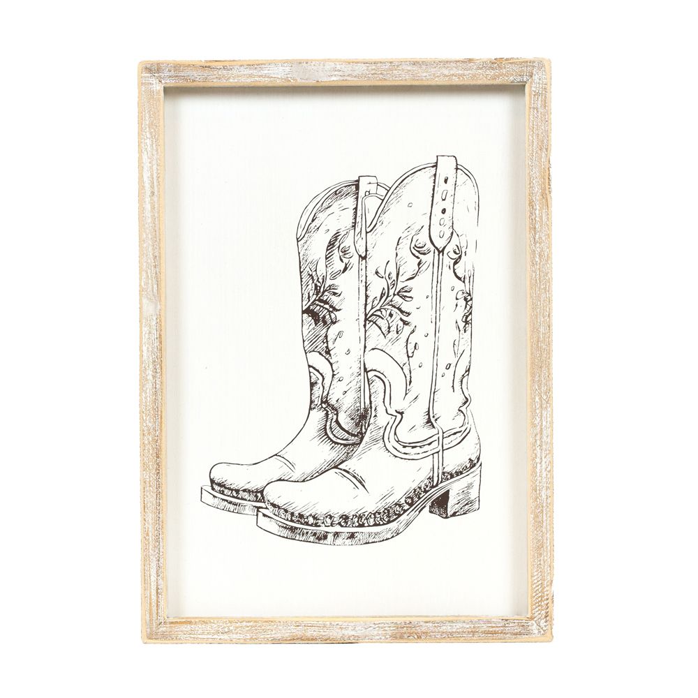 Reversible wood frame sign (GIDDY) multicolor Giddy Up Collection