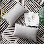 Velvet Pom-Pom Lumbar Throw Pillow with Insert, 12''x20''