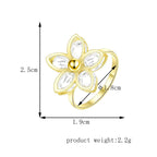 Sculpted Floral Statement Ring