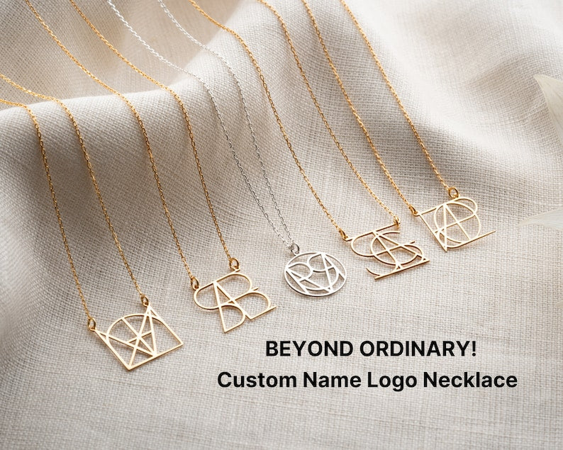 Intertwined Initial Necklace