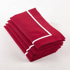 Classic Pleated Border Cloth Napkins
