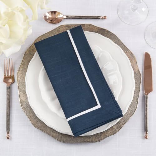 Classic Pleated Border Cloth Napkins