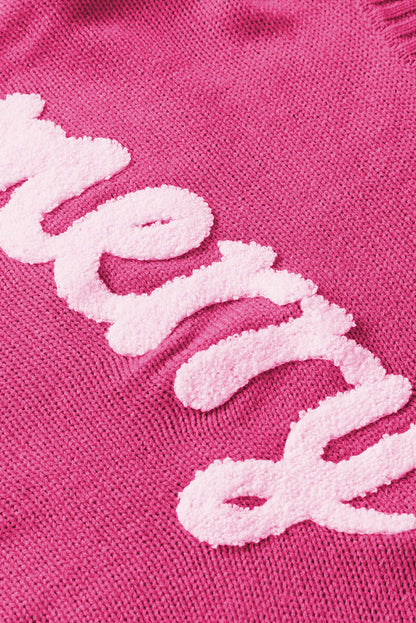 Merry Embroidered High Neck Sweater