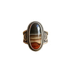 Vintage Agate-Inspired Statement Ring