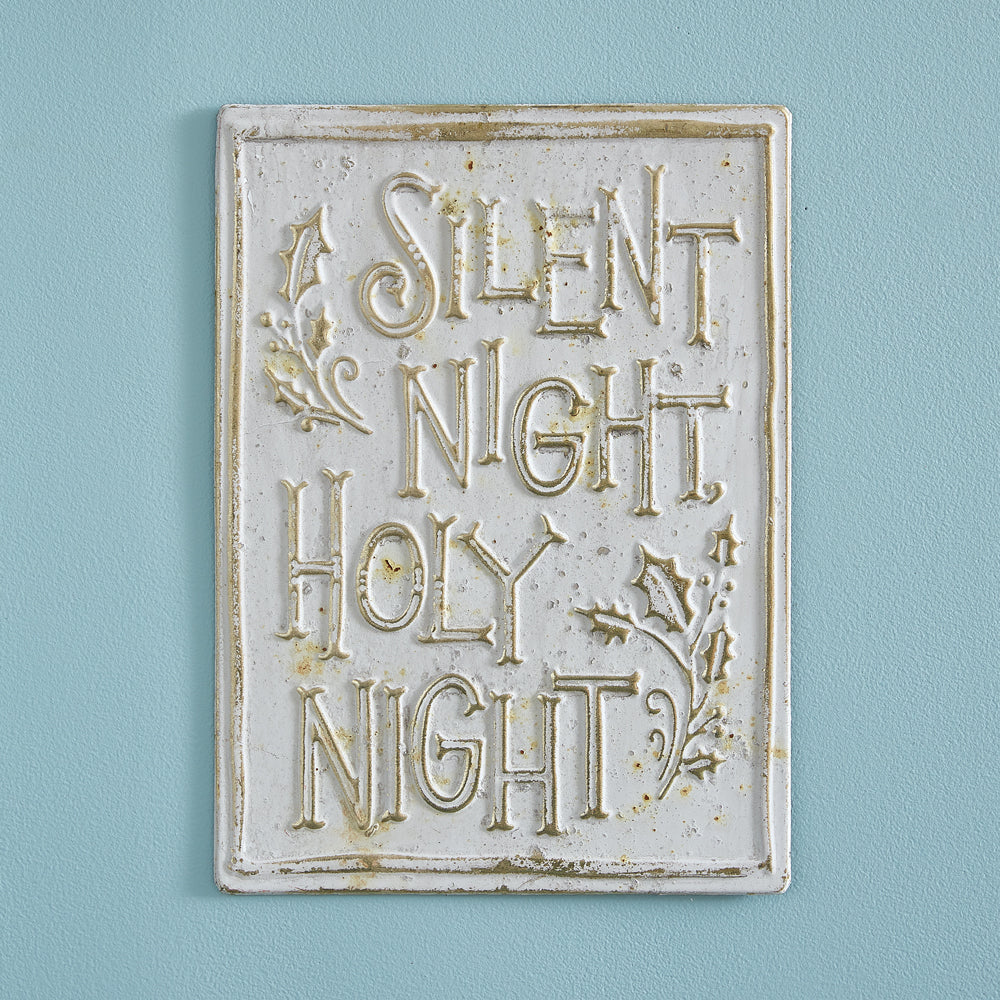 Silent Night Wall Sign