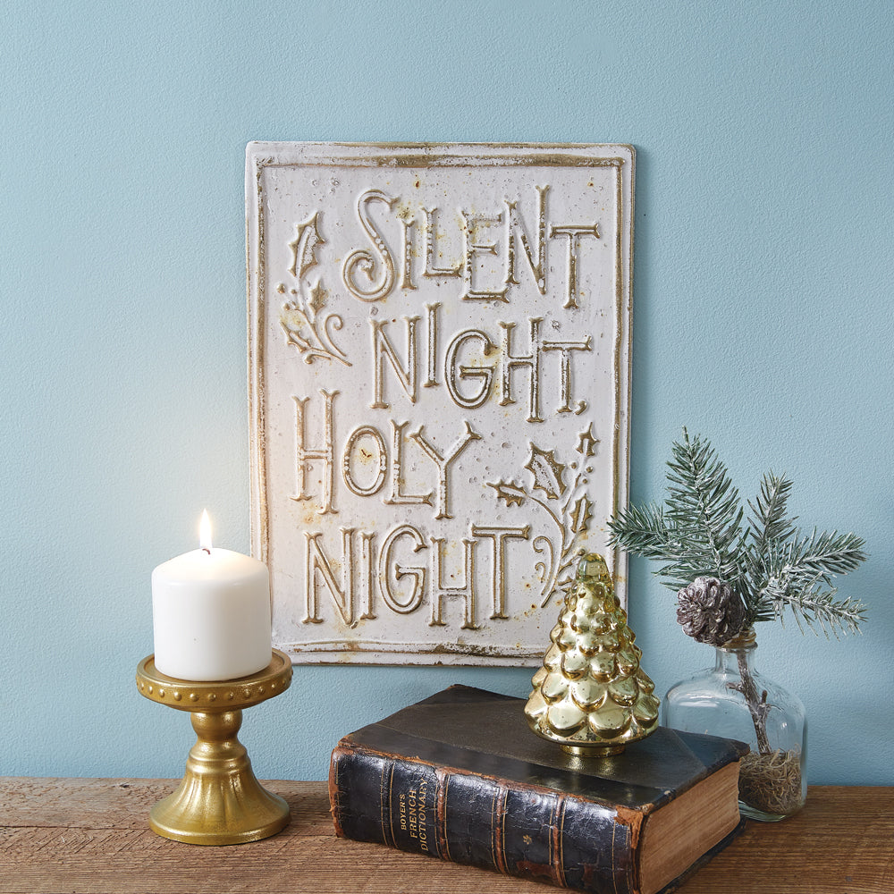 Silent Night Wall Sign