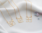 Intertwined Initial Necklace