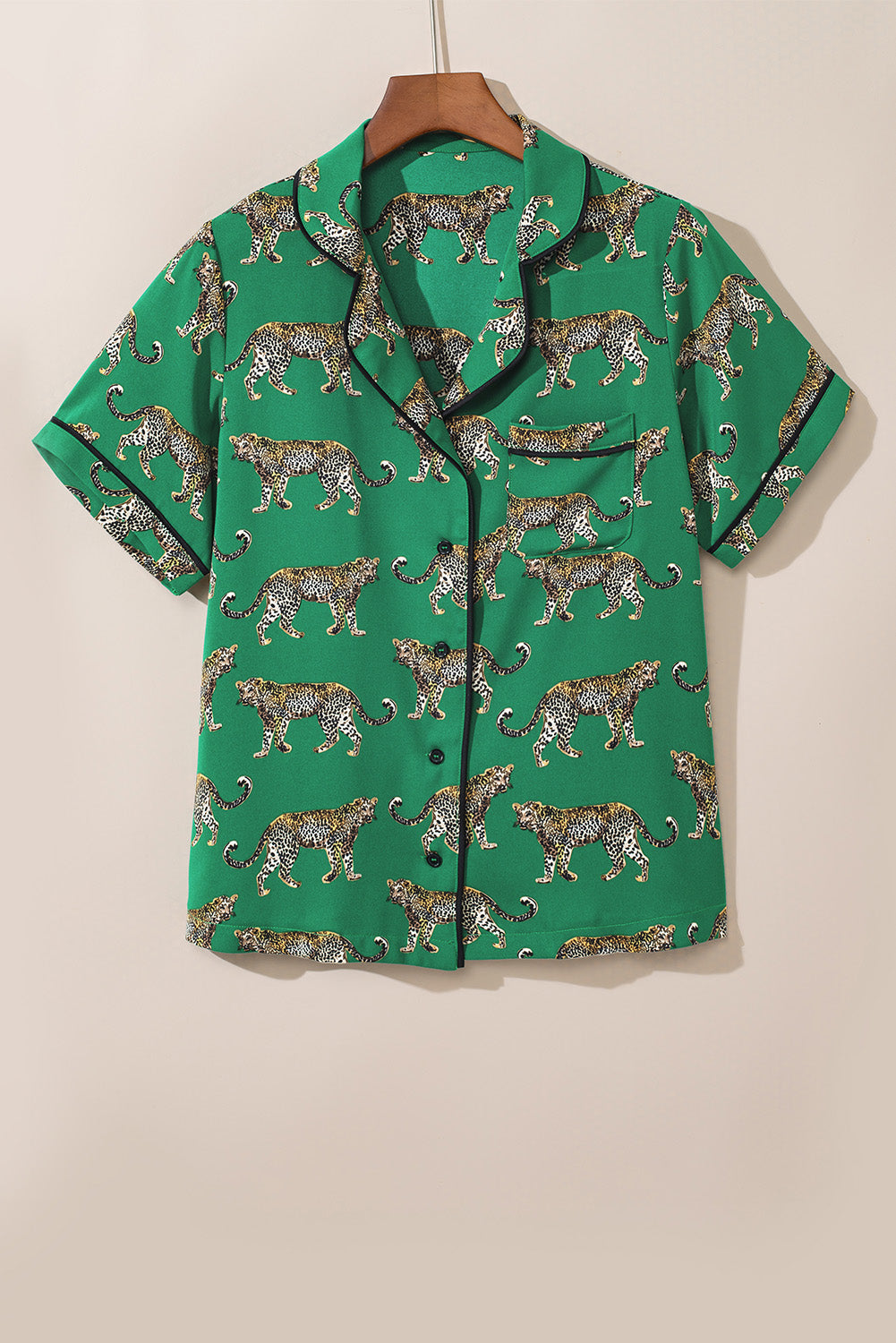 Cheetah Shirt & Pants Pajama Set