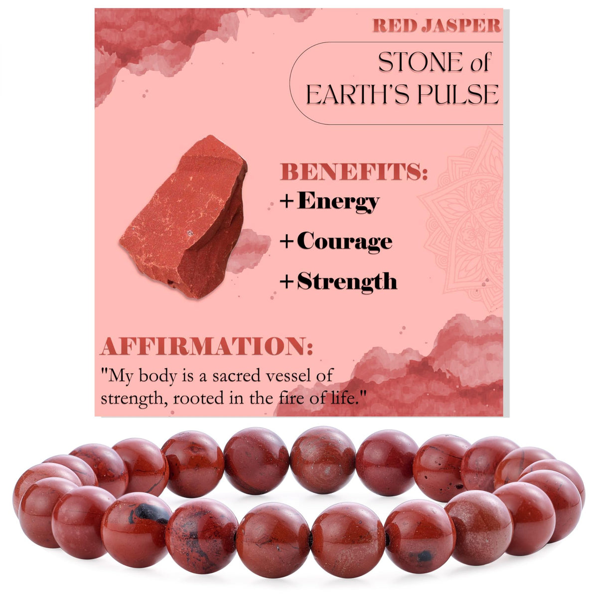 Handcrafted Natural Stone Beaded Bracelet