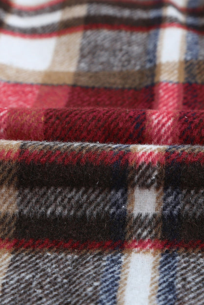 Plaid Chest Pocket Buttoned Shacket