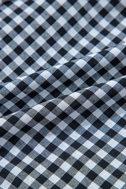 Gingham High Waist Shorts