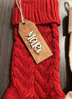 Red Knitted Christmas Stocking