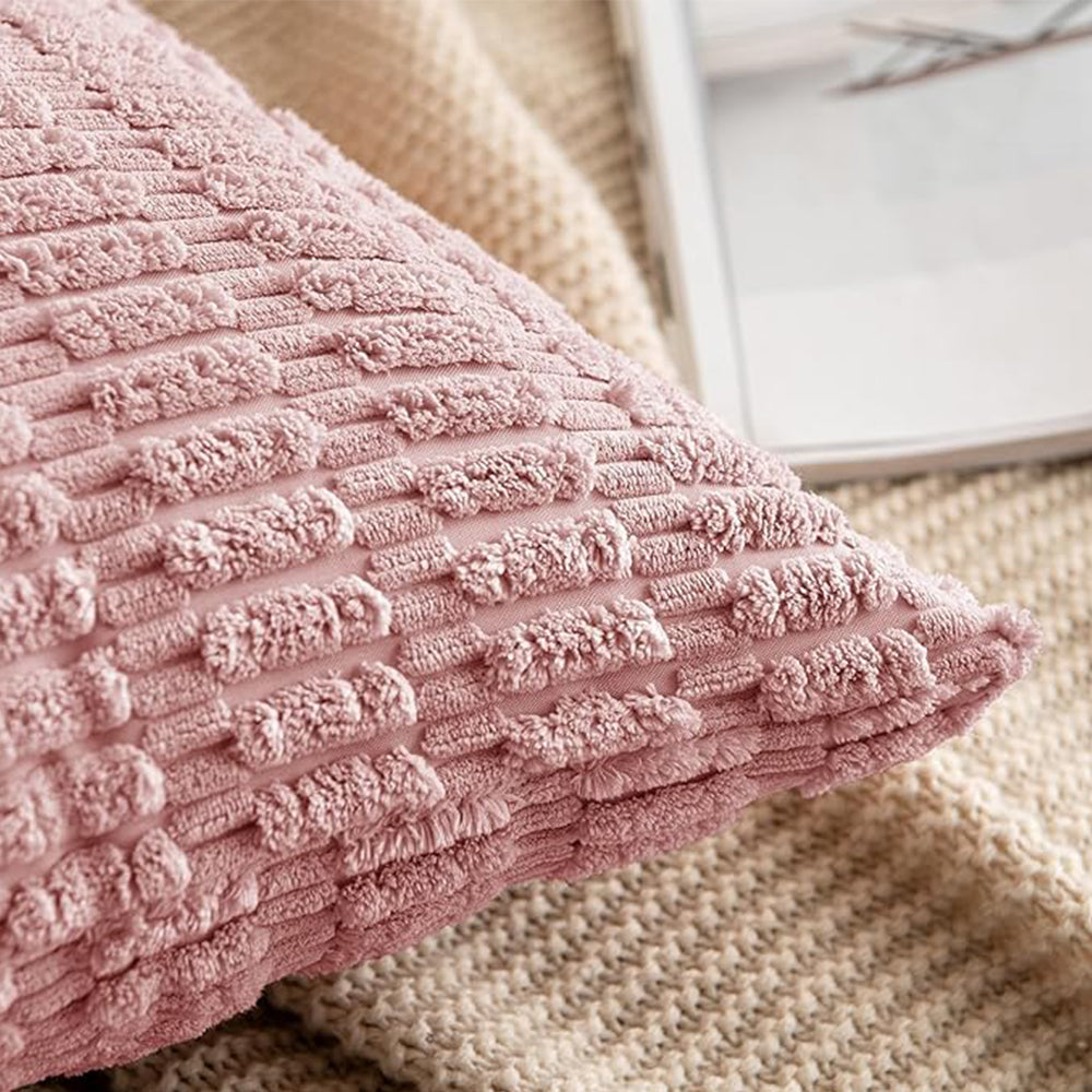 Tufted Dot Corduroy Throw Pillow 18"x18" with 450g Insert