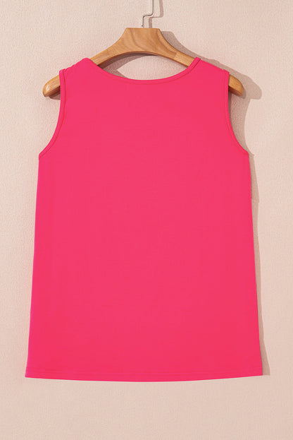 Sun Sleeveless Graphic Tank Top