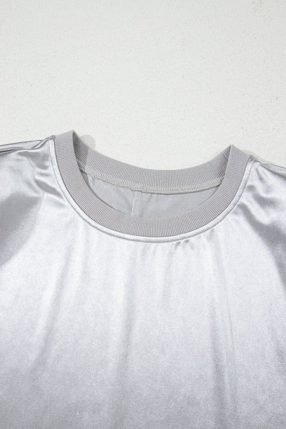 Metallic Crewneck Tank Top