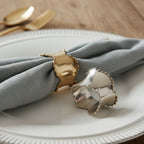 Scalloped Metal Napkin Rings
