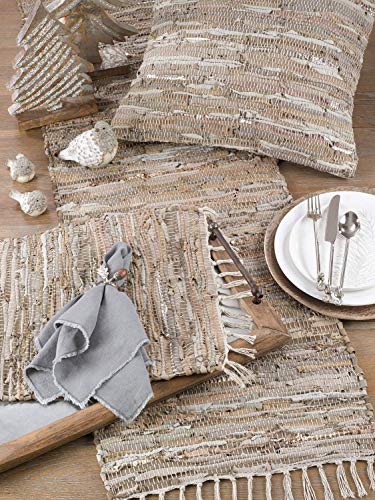 Woven Leather & Cotton Placemats