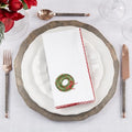 Embroidered Wreath Cloth Napkins — Set of 4