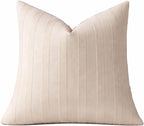 Textured Striped Throw Pillow Cover