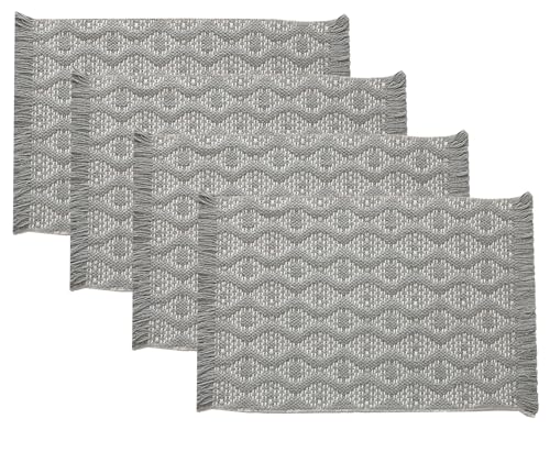 Diamond Woven Fringe Placemats