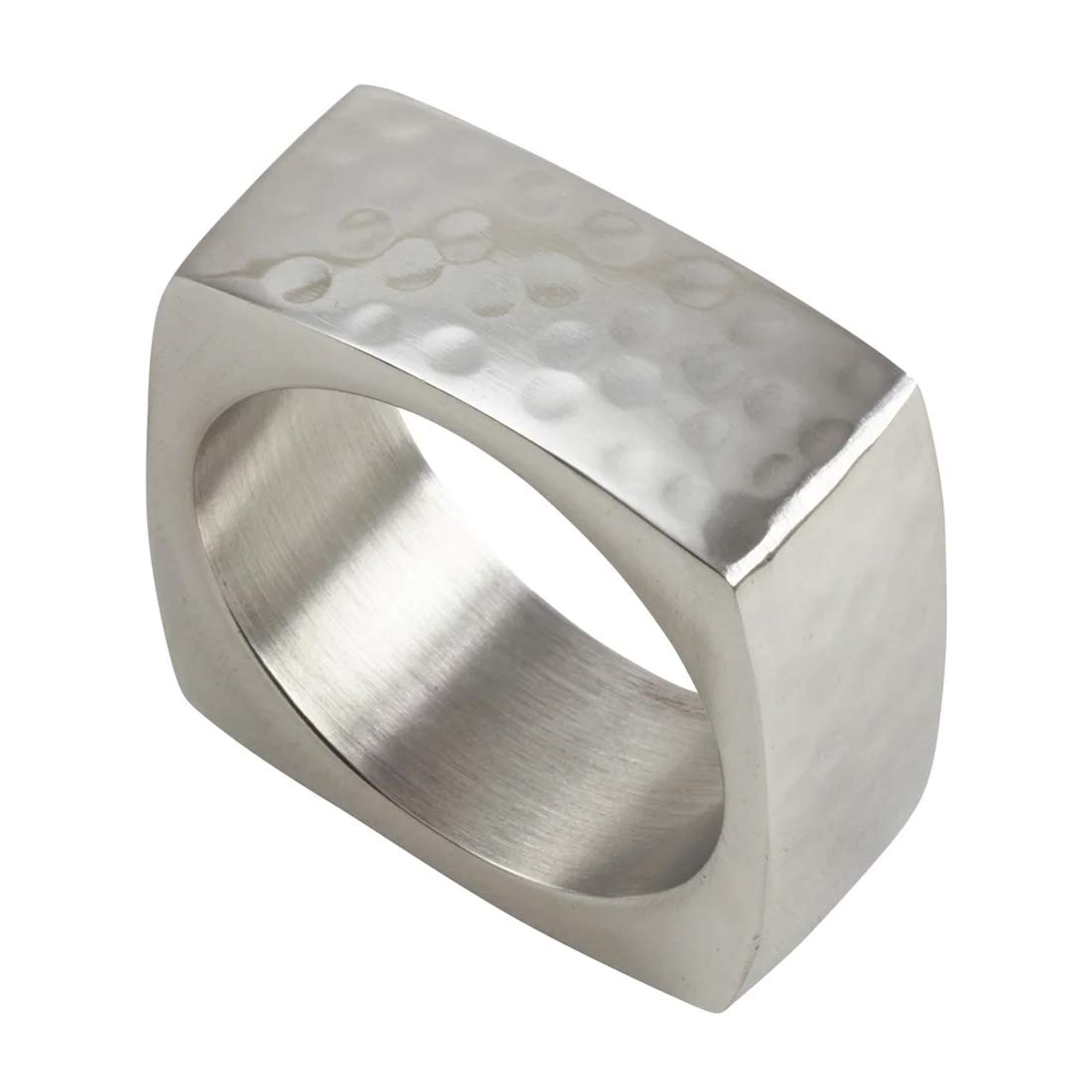 Hammered Silver Napkin Rings