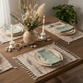 Woven Leather & Cotton Placemats