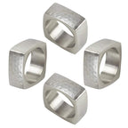 Hammered Silver Napkin Rings