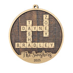 Personalized Family Name Puzzle Ornament