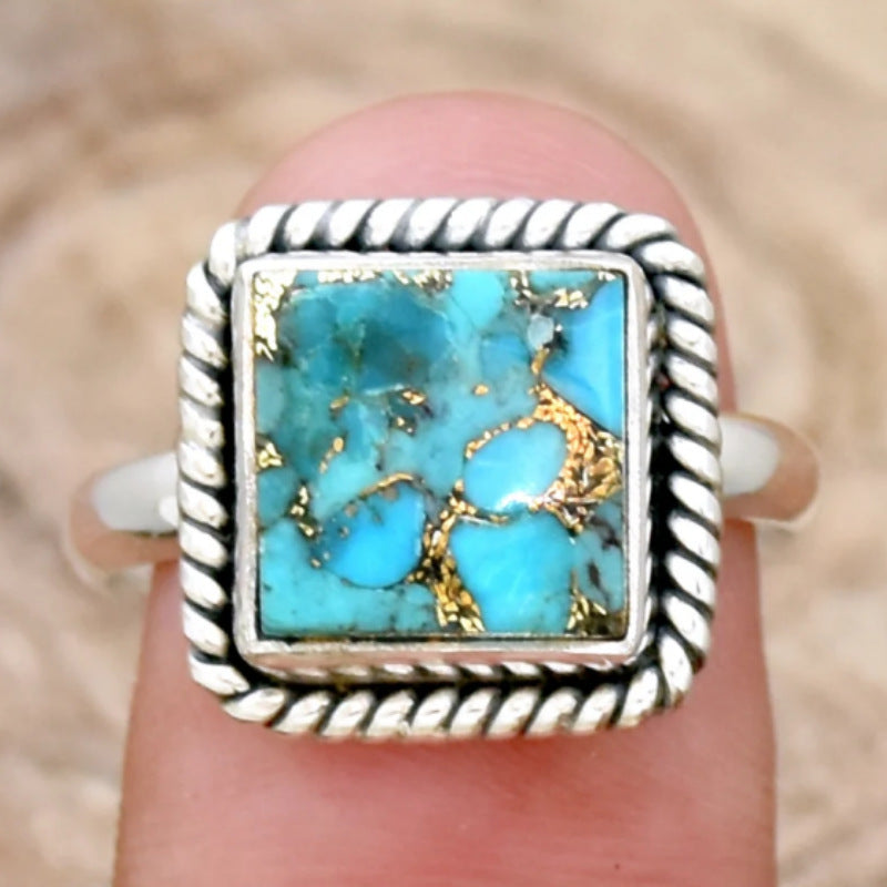 Turquoise-Inspired Statement Ring