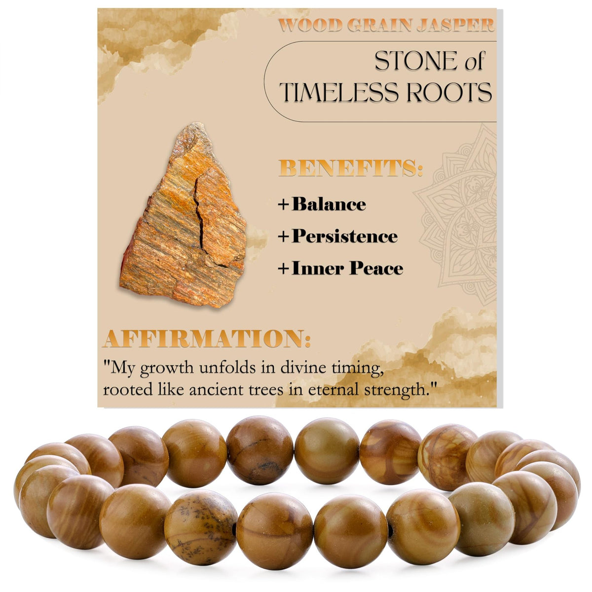 Handcrafted Natural Stone Beaded Bracelet