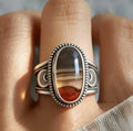 Vintage Agate-Inspired Statement Ring