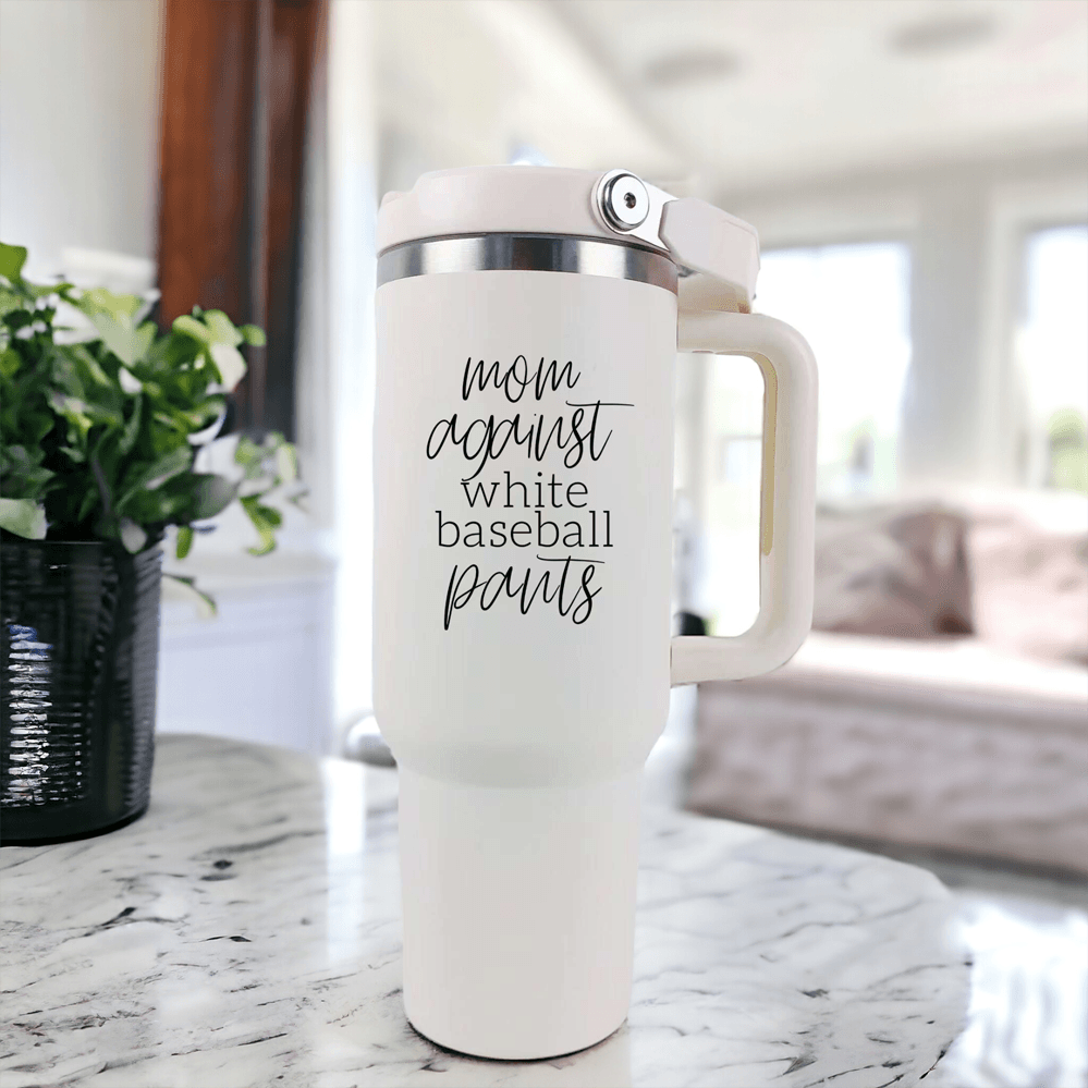 baseball mom travel mugs with handle