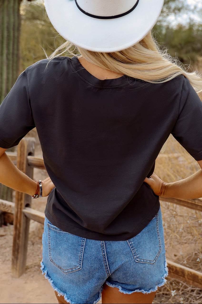 Western Bull Head Graphic T-Shirt