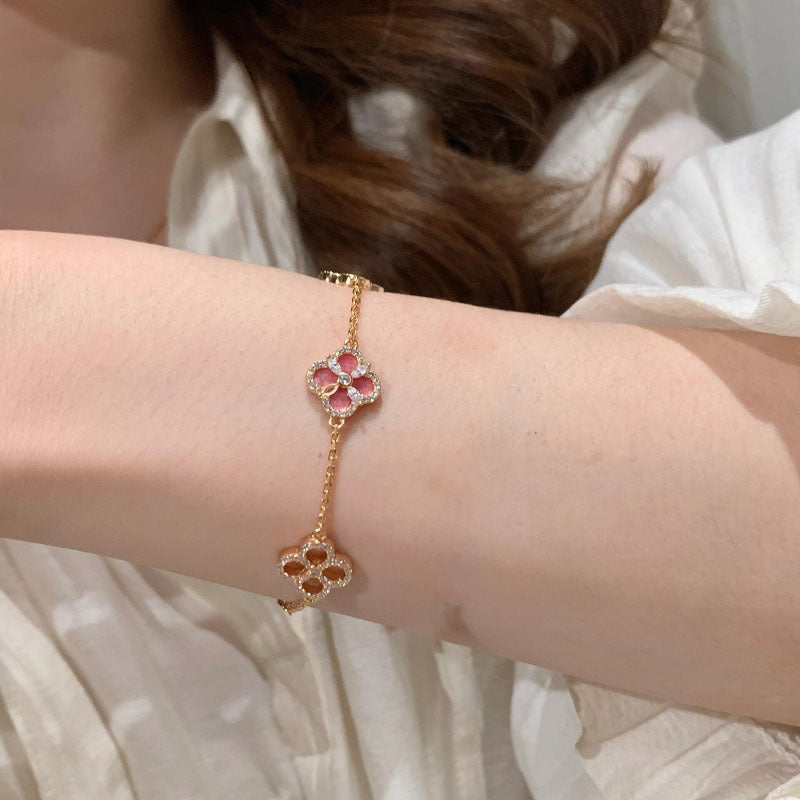 Pink Four Leaf Clover Jewelry Collection