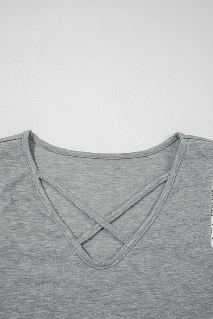 Lace Patchwork V-Neck Tank Top